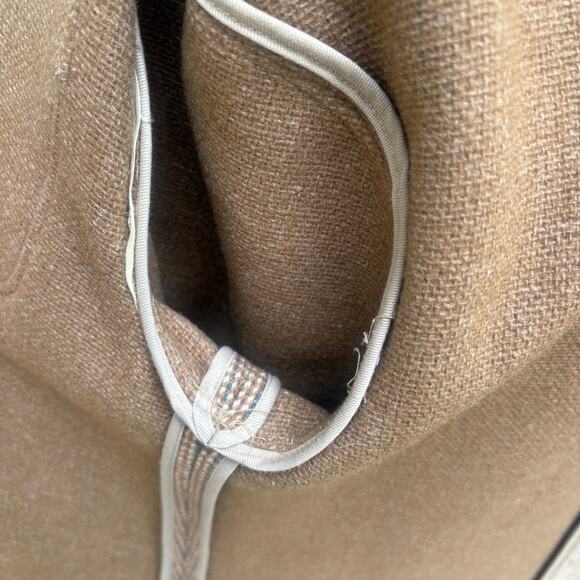 VTG 60s Vera Hicks Side Vent Overcoat Winter Coat M/L 40” Brown Wool Knit Preppy - Picture 16 of 16